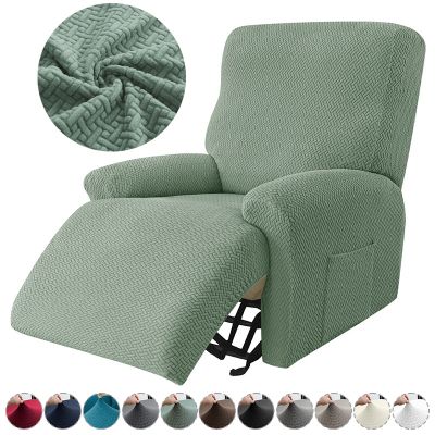 ▼☍❈ Jacquard Recliner Cover Elastic Sofa Covers Couch Cover Stretch Slipcovers Sofa Towel Armchair Case Anti-Dust Lazy Boy Sofa