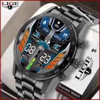 LIGE Smart Watch For Men Full Touch Screen Bluetooth Call Waterproof Watches Sports Fitness Tracker Smartwatch Man Reloj Hombre