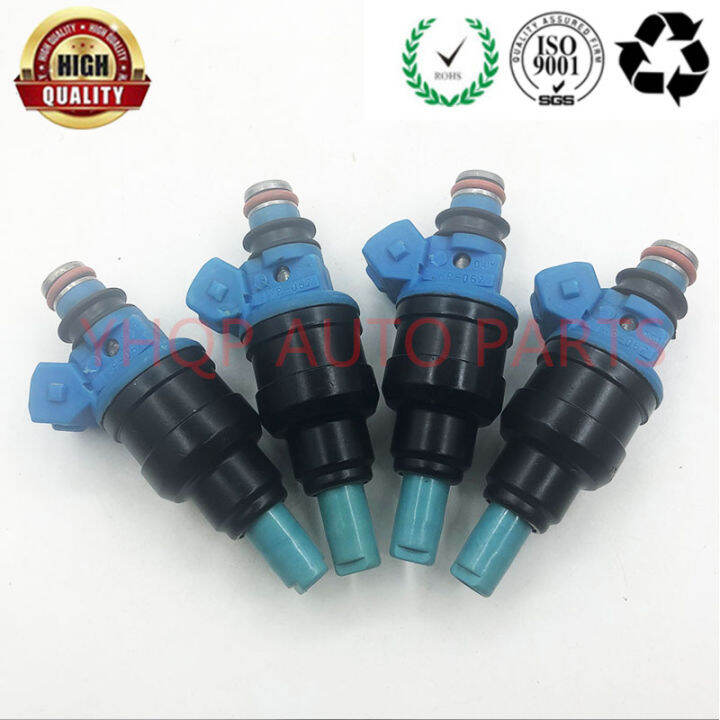 4pcs Flow Matched Fuel Injectors Nozzle Mdh182 Inp 062 Inp062 For Mitsubishi Mirage Plymouth 6227