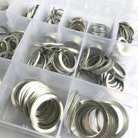 395Pcs M6 M8 M10 M12 to M22 Aluminum Flat Gaskets Washers Assorted Gasket Metal Sealing Washer Assorted Aluminum Sealing Rings6 Nails Screws  Fastener