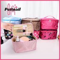 PETINAIL หนังความงามกันน้ำแบบพกพาเดินทางเครื่องสำอางอาบน้ำกระเป๋าที่จัดระเบียบเครื่องสำอางถุงซักผ้าเก็บของผู้หญิง