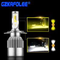 2 Pcs Super Bright Car Headlight Bulb H1 led H3 H4 H7 H1 Led 3000k 6000K Double Color Headlamp H8 H9 H11 9005 9006 HB3 HB4 880