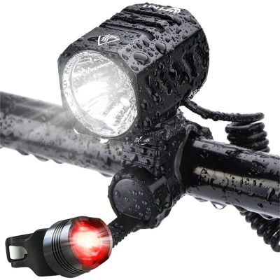 2021Bike Light USB Rechargeable MTB Bicycle Front Back Rear Taillight LED 4400mAh Cycling Light Waterproof Headlight Flashlight