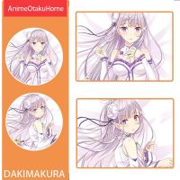 Anime Re-Zero Emilia เซ็กซี่สาวปลอกหมอน Otaku Dakimakura กอดร่างกายกอดหมอนปกหมอน