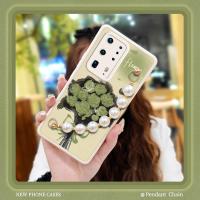 Cartoon Liquid silicone shell Phone Case For Huawei P40 Pro+/P40 Pro Plus Nordic style phone case for girl cute