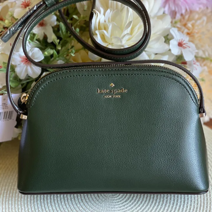 Original Kate Spade Patterson Drive Peggy Crossbody Bag Dome Bag Dark Green  | AV Brands Promenade | Lazada PH