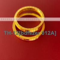 bdfszer 012A [Non-fading and non-allergic] Titanium steel color-preserving time number 520 love clock time couple ring thick ring