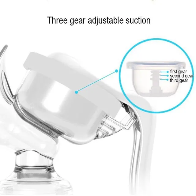 JS Manual Breast Pump Hand Pump Breastfeeding Pump with Lid for Women