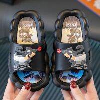 [antiskid not smelly feet] children slippers cartoon home 4 to 10 years old boy girl summer antiskid soft bottom handsome