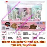 Hộp 12 túi Zip bảo quản túi trữ sữa, bình trữ sữa, thực phẩm SUNMUM