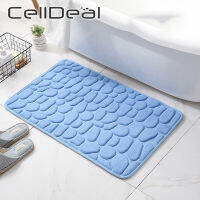 Home Bathroom Mat Non-slip Pebble Cars Absorbent Lavatory Bedroom Floor Toilet Memory Foam Washable Rug Bathroom Decor Mat