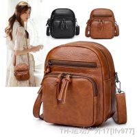 hot【DT】▧☾ↂ  Shoulder Leather Crossbody Multi-pocket Messenger Large Capacity Handbag bolso