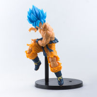 Dragon Ball Legend Blue Hair Goku Vegeta Strongest Fit Action Figure Boxed Decoration PVC Anime Figurine Model