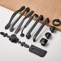 Durable Black Handles for Furniture Cabinet Knobs and Handles Kitchen Handles Drawer Knobs Cabinet Pulls Cupboard Handles Knobs