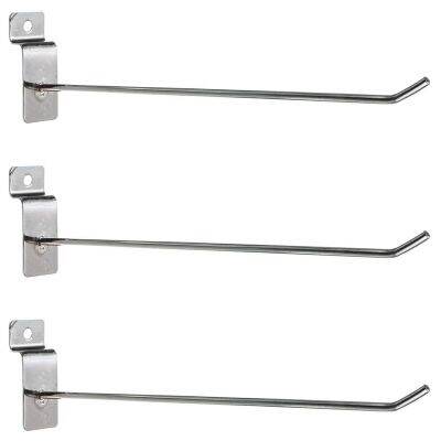 50 x Slatwall Single Hook Pin Shop Display Fitting Prong Hanger 150mm