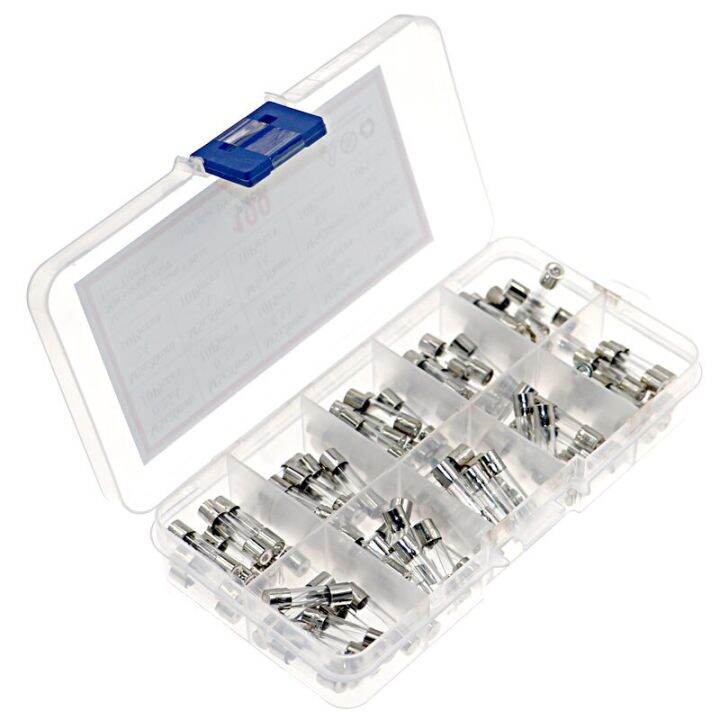 100pcs-5x20mm-0-25a-6a-quick-blow-glass-tube-fuse-assorted-kit-fast-blow-glass-fuses-fuses-accessories