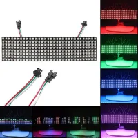 หน้าจอแสดงผล LED แยกที่อยู่ได้จุดเมทริกซ์มีความยืดหยุ่นพิกเซลดิจิตอล832 RGB แผง WS2812B คุณภาพเมทริกซ์ LED