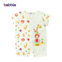 [ช้อปครบ 690.- รับของแถม] BABBLE บอดี้สูทเด็ก ชุดหมีเด็ก ผ้าฝ้าย100% อายุ 3 เดือน ถึง 12 เดือน คอลเลคชั่น I LOVE ANIMAL BDRL