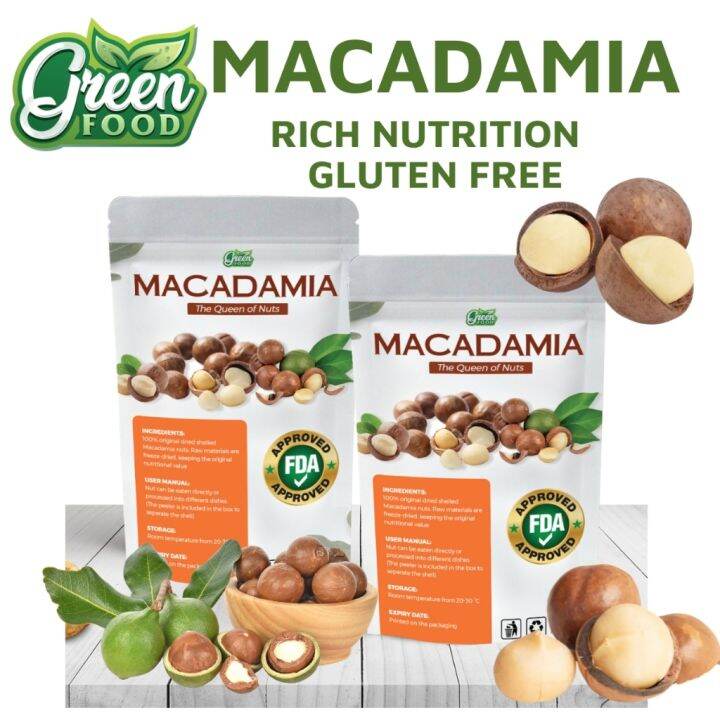Hot emq8ews Macadamia Nuts with shell Dry Roasted Unsalted 100 ORGANIC