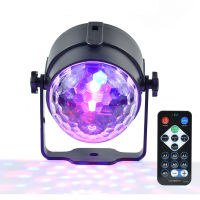 LEDSONLINE Mini RGB 3W Crystal Magic Ball Led Stage Lamp DJ Disco Party Lights Sound IR Remote Control Christmas Projector