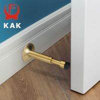 xfcbfKAK Pure Copper Hydraulic Buffer Mute Door Stop  Floor Door Stopper  Wall-Mounted Bumper  Non-Magnetic Door Touch Hardware