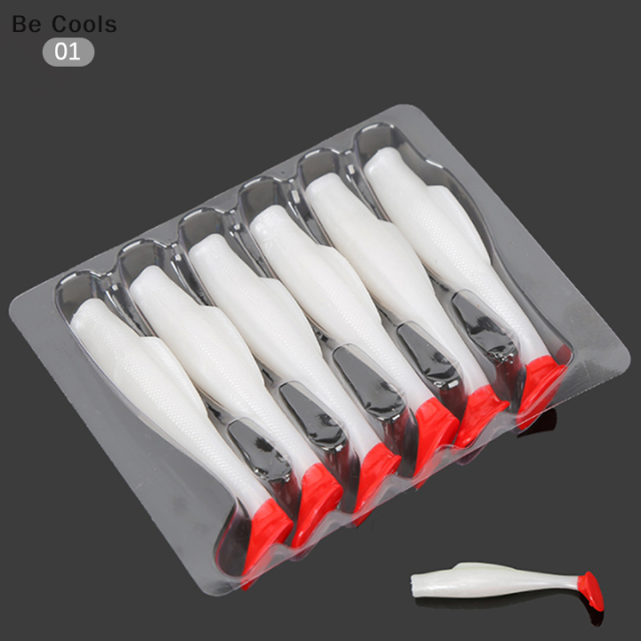 Be Cools 6pcs TPR Soft Lure 8 cm Rubber Fishing Lure Shad Swim baits  Silicone Bait New