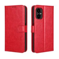 เคสกระเป๋าสตางค์สำหรับ Xiaomi Poco M4 5G เคสแบบพับปิดได้มีขาตั้งฝาปิด PU หนังกลับ