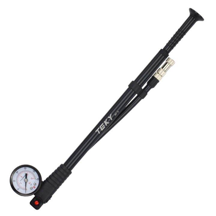 Portable HighPressure 300PSI Bike Fork Air Pump with Barometer Gauge Rear Suspension Shock