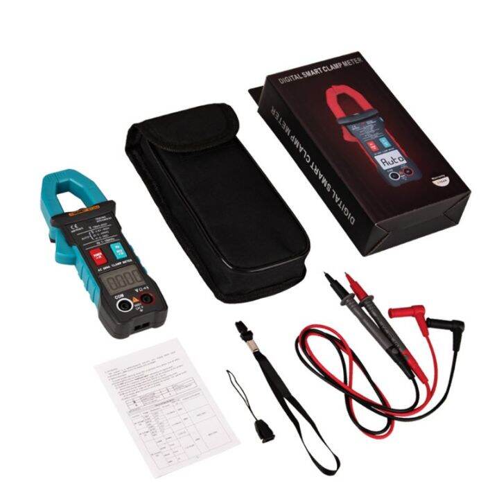 ST203 Digital Clamp Multimeter Ampere 4000 Counts True RMS Amp Current ...