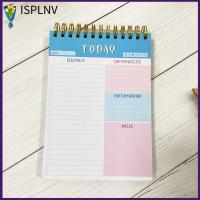 ISPLNV สมุดบันทึกวาระการจัดงานโน้ตบันทึกสมุดวางแผนงานรายวันบันทึกการวางแผนแผ่นรายสัปดาห์