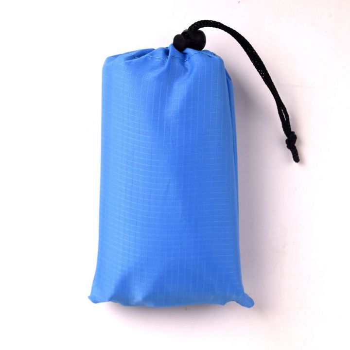 rongjingmall-เสื่อทรายเครื่องมือตั้งแคมป์พับได้-เสื่อผ้าห่มปิกนิกกระเป๋าไนล่อนเบามากเสื่อเต็นท์นอนผ้าห่มชายหาด