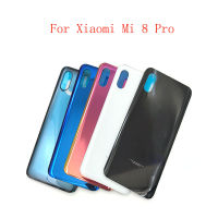 ฝาหลังกระจกด้านหลังสำหรับ Xiaomi Mi 8 Pro 8Pro เคสประตูหลังพร้อมกาวพร้อมโลโก้