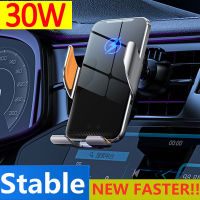 30W Wireless Car Charger Magnetic Auto Car Phone Holder Mount For iPhone 14 13 12 X XR Samsung Infrared Fast Car Charging Stand