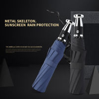 Men Umbrella Corporation Windproof Strong Wind Resistant Folding Automatic Business Sun Rain Women Umbrella For Fish Big Parasol