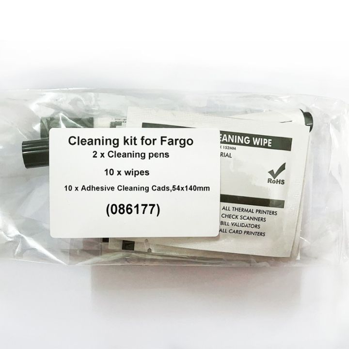 อุปกรณ์ทำความสะอาดกล้องเครื่องพิมพ์บัตร-fargo-086177-hid-สำหรับการพิมพ์ป้าย-dtc