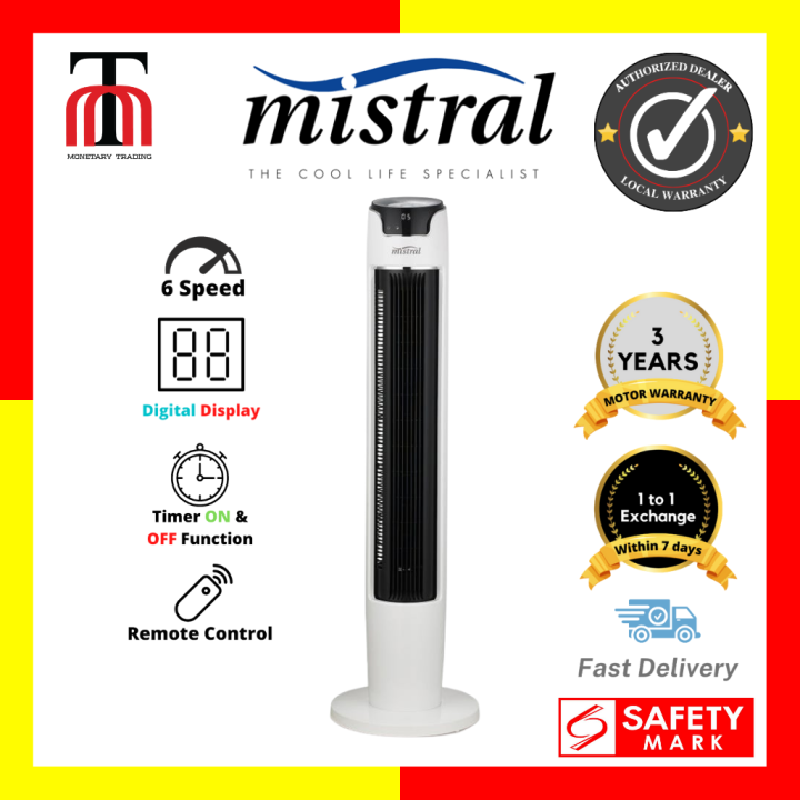 Mistral Remote Tower Fan MFD4880R Lazada Singapore