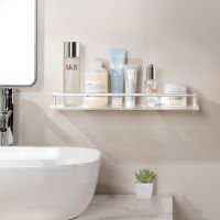 ▲☂ Transparent Acrylic Bathroom Shelf Wall-mounted Partition Free Punching Kitchen Shelf Toilet Shampoo Holder Bathroom Accessories