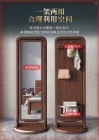 [COD] body mirror dressing solid floor rotating hanger with integrated coat fitting cabinet