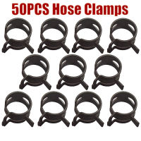 50pcs Hose Clamps ท่อน้ำมันเชื้อเพลิงสายน้ำท่อ Clamp Hoops Air Tube Fastener คลิปสปริง M6-M20-lihaichao