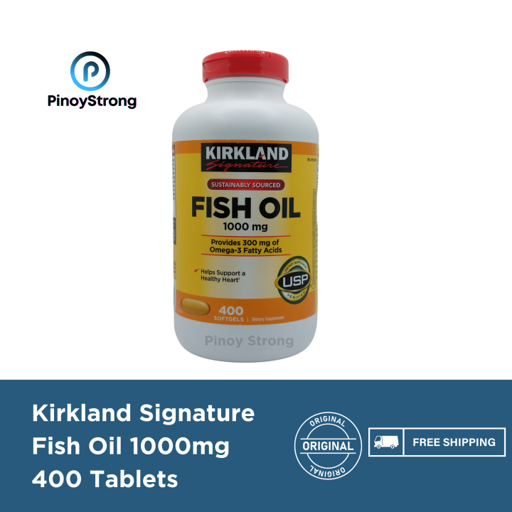 Kirkland Signature Fish Oil 1000 Mg., 400 Softgels, EXPIRY NOV 2025 ...