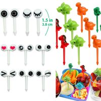 6/10 Pieces Animal Farm Dinosaur Fruit Fork Mini Cartoon Kids Snack Cake Dessert Pick Toothpick Bento Bento Party Decoration