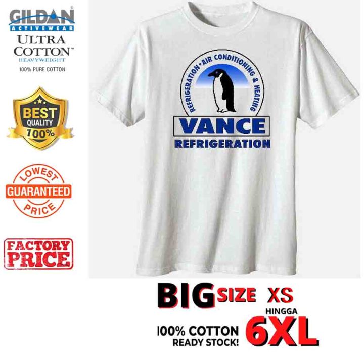 XY]XS-5XL 6XL The Office Vance Refrigeration Dunder Mifflin Sitcom TV Show  gildan 100% cotton men tshirt big size male tops 