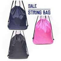 String Bag - Plain Backpack Drawstring Bag - Draw StringBag