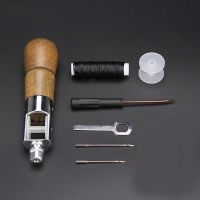 Leather Sewing Awl Kit Craft Tools Hand Sewing Machine Speedy Lock Stitcher Thread Needles Set DIY Shoemaker Canvas Repair Tool Furniture Protectors