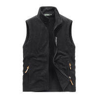 Large Size S-6Xl Men Vest Brand  Autumn New Fashion Casual Vest Men Coat Spring Tactics Outdoor Fleece Slim Vest Men Jacket