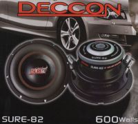 ลำโพงรถยนต์ 8นิ้ว ลำโพงซับวูปเฟอร์ดอก 8" 600W แม่เหล็ก 30ออนซ์ วอยซ์ 2" DECCON รุ่น SURE ✅แพ็ค1คู่