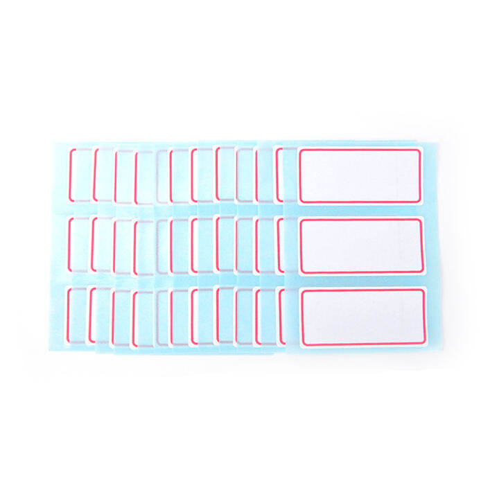 12sheetspack Self Adhesive Label Blank Note Label Bar Sticky White ...