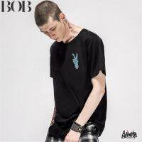 BOB Just Say Bad ® เสื้อยืด รุ่น Zu Zu Zombie สีดำ ( ลิขสิทธิ์แท้ ) แขนสั้น เสื้อยืดชาย หญิง M L XL 2XL BY  TS