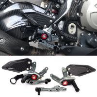 ที่วางเท้า S1000R S1000RR คาร์บอนไฟเบอร์อุปกรณ์เสริมรถจักรยานยนต์แบบใหม่ฝาหลังปรับได้ปลอกคาร์บอนไฟเบอร์ที่วางเท้าด้านหลังที่วางเท้า1000 R R R