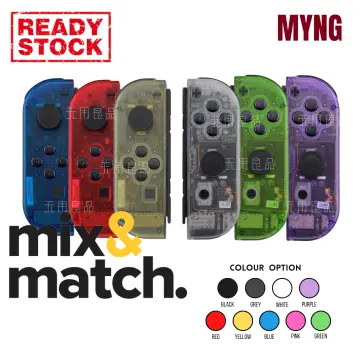 Nintendo Switch Joycon Controller Customized with White D-Pad Shell and  Matching White Buttons